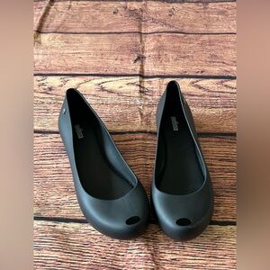 Melissa Ultragirl Basic II ballet flats Black Rubber Size 8‎